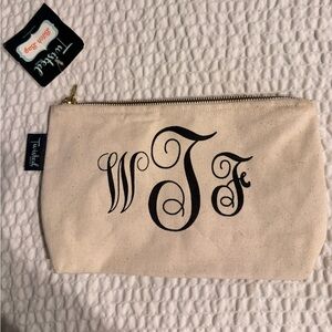 Monogram Canvas Pouch WTF. Joke, gag gift